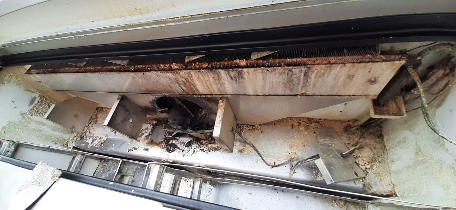 Componentes internos de equipo de refrigeración